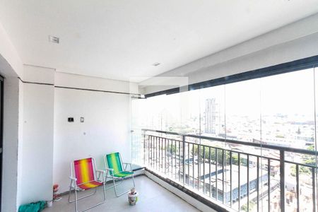 Varanda da Sala de apartamento à venda com 2 quartos, 78m² em Jardim Independência, São Paulo
