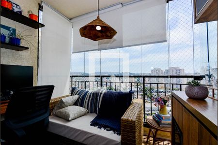 Varanda da Sala de apartamento à venda com 2 quartos, 64m² em Picanço, Guarulhos