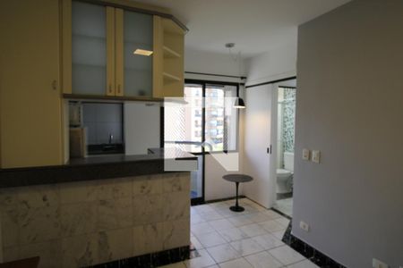 Detalhe Sala de apartamento à venda com 1 quarto, 31m² em Vila Suzana, São Paulo