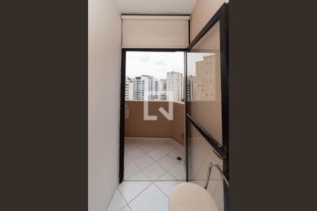 Varanda da Sala de kitnet/studio à venda com 1 quarto, 40m² em Indianópolis, São Paulo