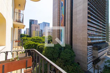 Sacada de apartamento à venda com 1 quarto, 42m² em Jardim Paulista, São Paulo