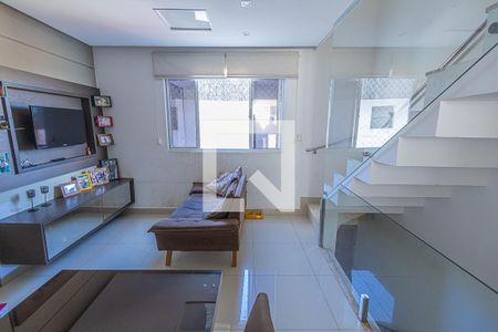 Sala de apartamento à venda com 3 quartos, 128m² em Planalto, Belo Horizonte