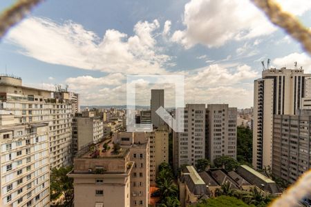 Sala - Vista de apartamento para alugar com 3 quartos, 188m² em Higienópolis, São Paulo