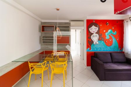 Sala de apartamento para alugar com 1 quarto, 48m² em Vila Olímpia, São Paulo