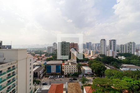 Sala - Vista de apartamento à venda com 1 quarto, 33m² em Santo Amaro, São Paulo