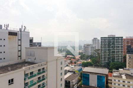 Sala - Vista de apartamento à venda com 1 quarto, 33m² em Santo Amaro, São Paulo