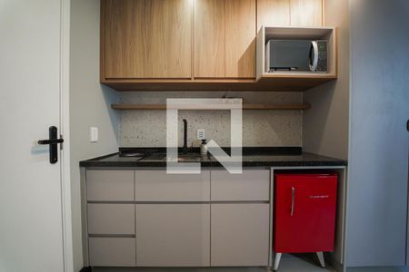 Cozinha de kitnet/studio para alugar com 1 quarto, 18m² em Perdizes, São Paulo