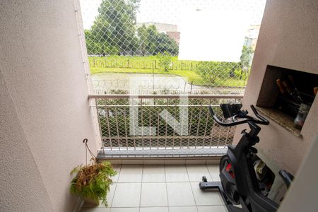 Varanda da Sala de apartamento à venda com 2 quartos, 61m² em Sarandi, Porto Alegre