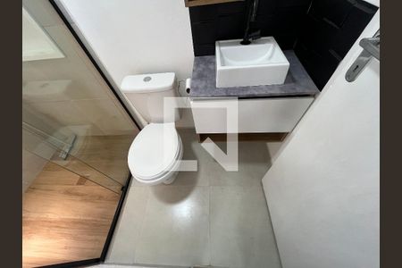 Banheiro de kitnet/studio à venda com 1 quarto, 28m² em Jardim Lisboa, São Paulo