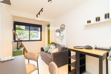 Sala de apartamento para alugar com 1 quarto, 28m² em Bela Vista, São Paulo