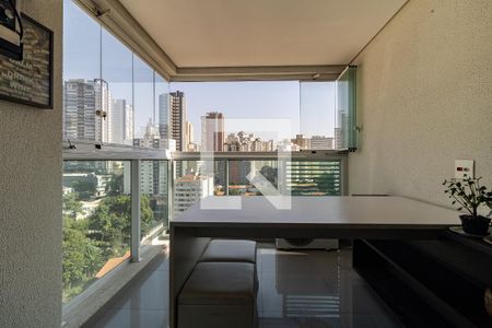 Varanda  de apartamento à venda com 1 quarto, 46m² em Paraíso, São Paulo