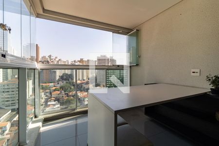 Varanda  de apartamento à venda com 1 quarto, 46m² em Paraíso, São Paulo