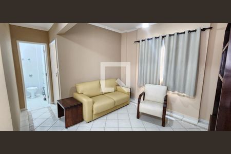 Sala de apartamento para alugar com 1 quarto, 59m² em Boqueirão, Santos