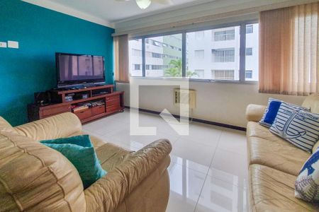 Sala de apartamento para alugar com 3 quartos, 104m² em Jardim Las Palmas, Guarujá