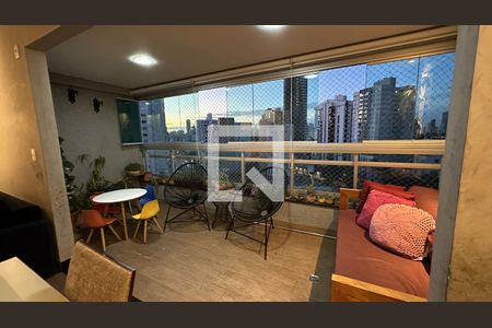 Varanda da Sala de apartamento para alugar com 3 quartos, 110m² em Setor Pedro Ludovico, Goiânia