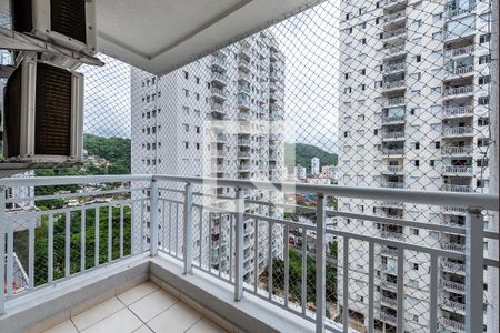 Varanda de apartamento para alugar com 2 quartos, 64m² em Marapé, Santos