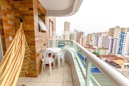 Varanda da Sala de apartamento para alugar com 2 quartos, 54m² em Aviação, Praia Grande