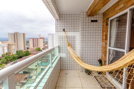 Varanda da Sala de apartamento para alugar com 2 quartos, 54m² em Aviação, Praia Grande