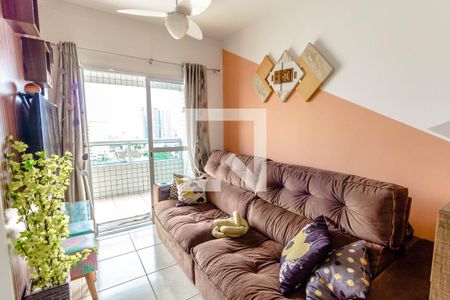 Sala de apartamento para alugar com 2 quartos, 54m² em Aviação, Praia Grande