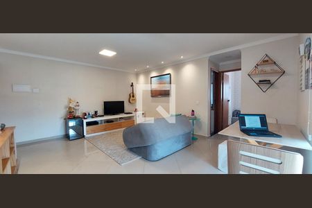 Sala de apartamento à venda com 2 quartos, 120m² em Vila Scarpelli, Santo André