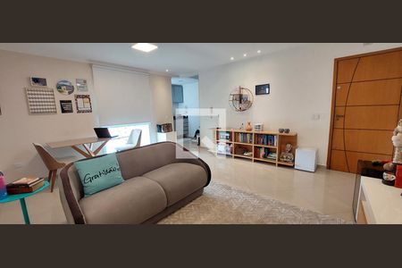 Sala de apartamento à venda com 2 quartos, 120m² em Vila Scarpelli, Santo André