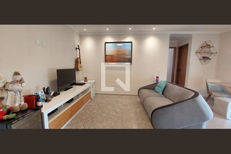 Sala de apartamento à venda com 2 quartos, 120m² em Vila Scarpelli, Santo André