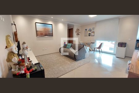 Sala de apartamento à venda com 2 quartos, 120m² em Vila Scarpelli, Santo André