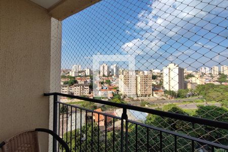 Varanda da Sala de apartamento para alugar com 2 quartos, 51m² em Vila Satúrnia, Campinas