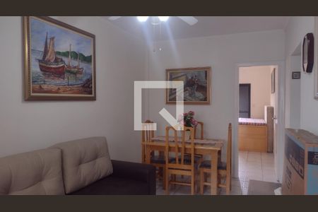 Sala de apartamento para alugar com 1 quarto, 45m² em Nova Mirim, Praia Grande