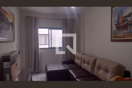 Sala de apartamento para alugar com 1 quarto, 45m² em Nova Mirim, Praia Grande