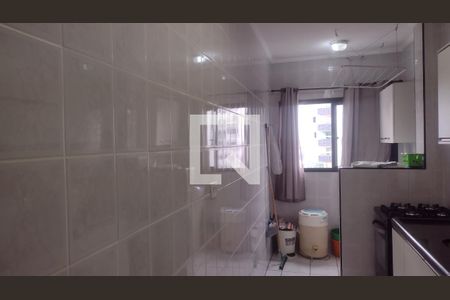 Cozinha  de apartamento para alugar com 1 quarto, 45m² em Nova Mirim, Praia Grande