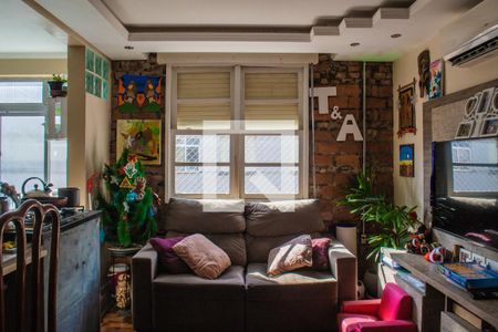 Sala de apartamento à venda com 2 quartos, 56m² em Cristal, Porto Alegre