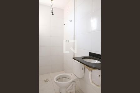 Banheiro da Suite de apartamento à venda com 2 quartos, 60m² em Campestre, Santo André