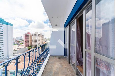 Varanda da Sala de apartamento para alugar com 3 quartos, 128m² em Vila Gilda, Santo André