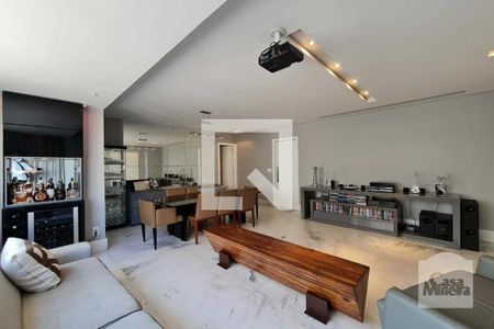 Sala  de apartamento à venda com 4 quartos, 145m² em Funcionários, Belo Horizonte