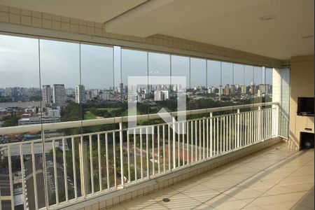 Varanda gourmet de apartamento à venda com 4 quartos, 145m² em Jurubatuba, São Paulo