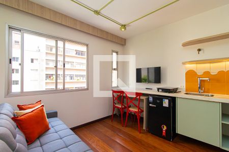 Sala de apartamento à venda com 1 quarto, 35m² em Bela Vista, São Paulo