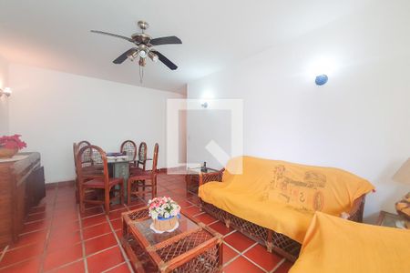 Sala  de apartamento para alugar com 3 quartos, 100m² em Jdim. São Miguel, Guarujá