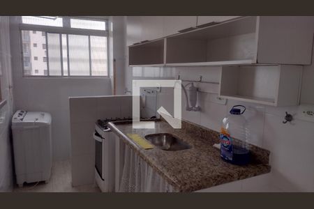 Cozinha de kitnet/studio para alugar com 1 quarto, 38m² em Aviação, Praia Grande