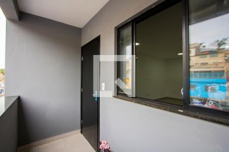 Área de serviço de apartamento para alugar com 1 quarto, 40m² em Vila Linda, Santo André