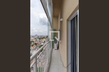 Varanda Sala e Cozinha Integrada  de apartamento à venda com 1 quarto, 30m² em Vila Ré, São Paulo