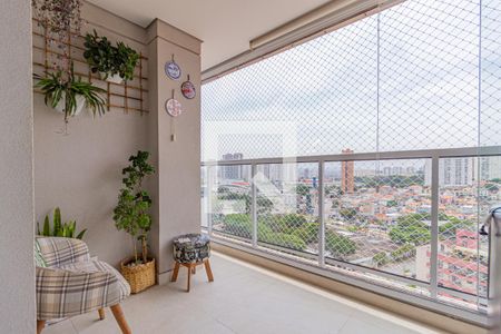 Sacada da sala de apartamento à venda com 3 quartos, 82m² em Centro, Osasco