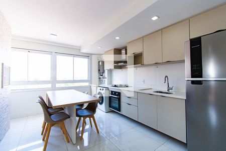 Sala/Cozinha de apartamento à venda com 2 quartos, 54m² em Bairro Fátima, Canoas