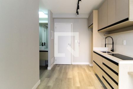 Cozinha de apartamento para alugar com 1 quarto, 28m² em Pinheiros, São Paulo