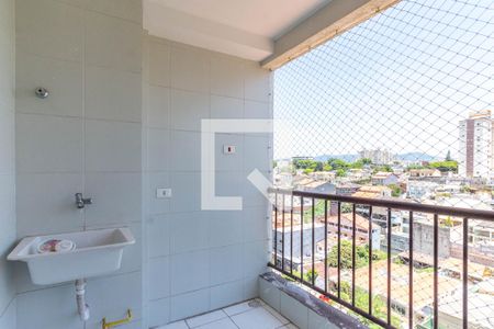 Varanda e área de serviço de apartamento para alugar com 2 quartos, 48m² em Vila Galvão, Guarulhos