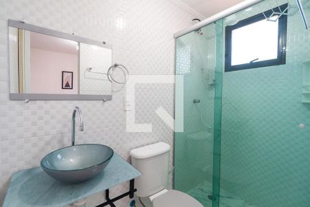 Banheiro da Suíte de apartamento para alugar com 1 quarto, 25m² em Mirandópolis, São Paulo