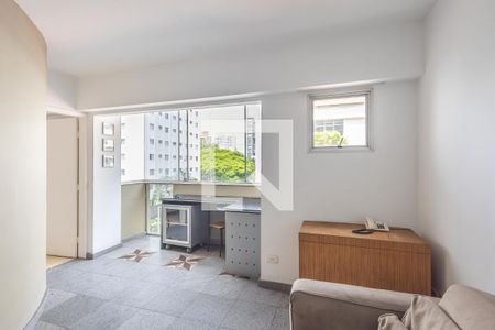 Sala de apartamento à venda com 1 quarto, 49m² em Pinheiros, São Paulo