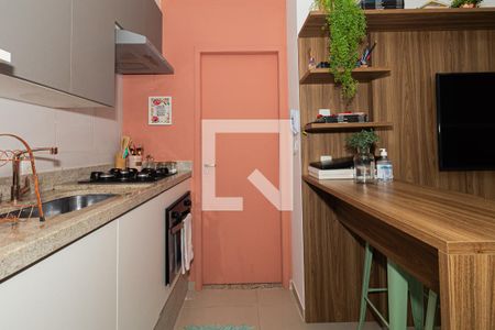 Sala e Cozinha de apartamento à venda com 1 quarto, 38m² em Vila Nivi, São Paulo