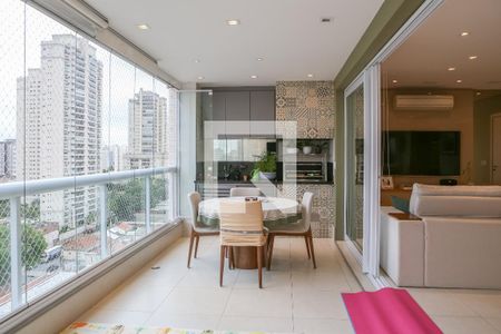 Varanda Gourmet de apartamento à venda com 3 quartos, 129m² em Vila Romana, São Paulo