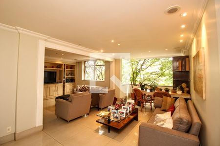 Sala  de apartamento à venda com 3 quartos, 153m² em Santa Lúcia, Belo Horizonte
